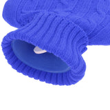Maxbell 2 Pieces Knitted Cover Case For 2000ml Rubber Hot Water Bottle Bag Blue Red