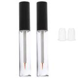 2pcs 10ml Reusable Clear Empty Bottle Liquid Tube Cosmetic Container for Eyeliner/ Oil/Lip Gloss