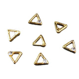 20 Pieces 3D Nail Art Tips Sticker Decoration Charms for Manicure Triangle