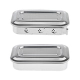 Maxbell Steel Instrument Storage Hole Box with Lid Tools Surgical Medical Veterinary #A