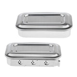Maxbell Steel Instrument Storage Hole Box with Lid Tools Surgical Medical Veterinary #A