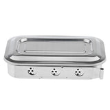 Maxbell Steel Instrument Storage Hole Box with Lid Tools Surgical Medical Veterinary #A