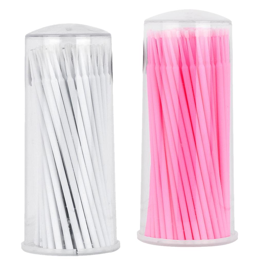 100 Pieces Microblading Micro Brushes Swabs Tattoo Disposable Applicator