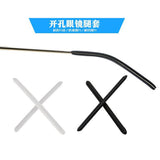 Max 10x Silicone Eyeglasses Temple Covers Glasses Frame Tubes Replacement Black