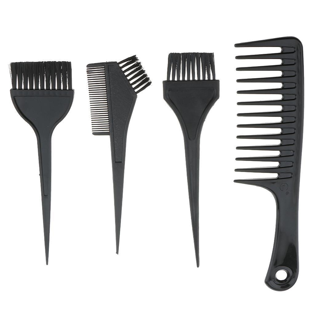 Maxbell Hair Coloring Kit Dyeing Bowl Brush Comb Salon Hair Sectioning Clips Hairdressing Dye Tool Black - Aladdin Shoppers