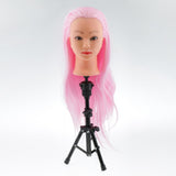 Heavy Duty Metal Cosmetology Hairdressing Mannequin Manikin Practice Training Head Holder Tripod Stand Black