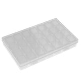 28 Slots Clear Adjustable PVC Storage Box Empty Nail Art Tips Decorations Jewelry Gems Earrings Necklace Container Bead Case Holder Organizer