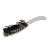 Professional PVC Hair Brush Salon Styling Hairbrush Anti-Static Curling Long Hair Comb Frizz Free Nylon Bristle