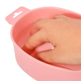 5 Pieces Nail Art Manicure Care Soak Bowl Polish Remover Soak Tray Pink