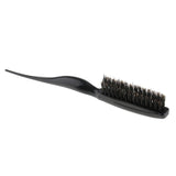 Maxbell Professional Detangling 3 Rows Teasing Comb Brush Back Combing Brush PVC Handle Hair Styling Tool Black - Aladdin Shoppers