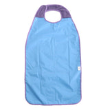 Waterproof Adult Terry Cloth Mealtime Bib Disability Apron Washable Purple