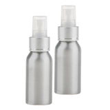 Maxbell 2 Pieces Aluminum Perfume Spray Bottles Fine Mist Atomizer for Travel 50ml