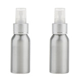 Maxbell 2 Pieces Aluminum Perfume Spray Bottles Fine Mist Atomizer for Travel 50ml