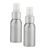 Maxbell 2 Pieces Aluminum Perfume Spray Bottles Fine Mist Atomizer for Travel 50ml