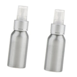 Maxbell 2 Pieces Aluminum Perfume Spray Bottles Fine Mist Atomizer for Travel 50ml