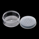 Maxbell 5/Set Empty Loose Powder Blusher Makup Container Case, Plastic Jar Pot Box Refillable with Sifter