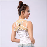 Clavicle Hampback Posture Corrector Back Shoulder Support Belt Brace M Beige