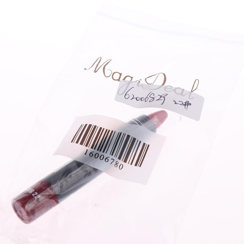 Maxbell Lasting Moisturizing Velvet Lipstick Matte Gloss Lip Crayon Comestics Pencil #D - Aladdin Shoppers