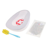Maxbell Autoclavable Plastic Bedpan Brush Gloves Set Bed Pan for Elderly Women Men