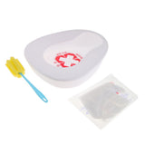 Maxbell Autoclavable Plastic Bedpan Brush Gloves Set Bed Pan for Elderly Women Men