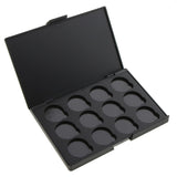 Black Empty Magnetic Palette Box Blush Foundation Concealer Eyeshadow Pressed Powder Makeup Case + Plate