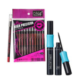Lasting & Waterproof 12Color Matt Lip Liner Pencil+Liquid Eyeliner Pen Eye Lip Contour Set Makeup Comestics