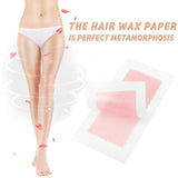 Max 10 Piece Double Side Leg Arm Body Hair Removal Cold Wax Strips Paper Pink