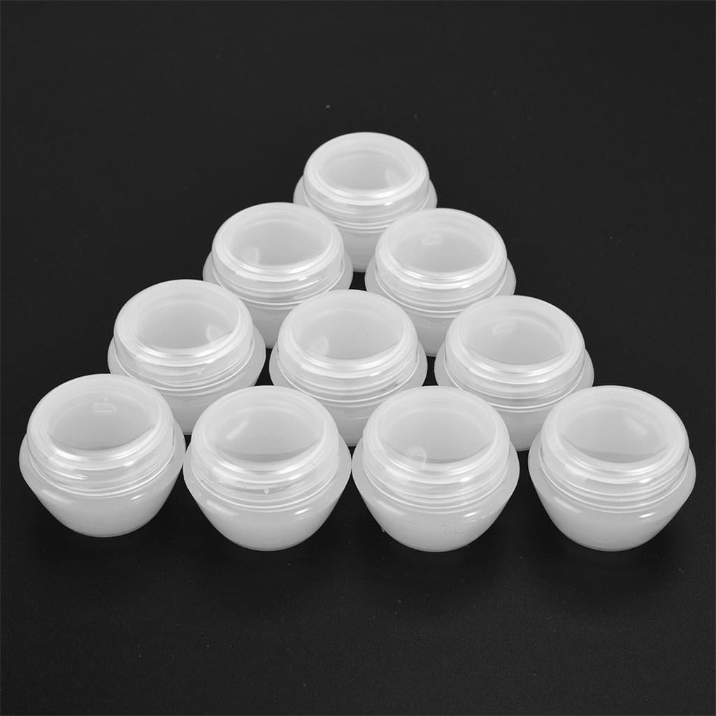 10/Set Cosmetic Makeup Empty Jar Pot, Cream Lip Balm Container Box Bottle, Portable and Refillable