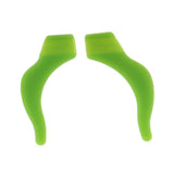 Max 10 Pairs Silicone Eye Glasses Temple Tips Ear Hooks Grip Holder  Green