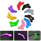 10 Pairs Silicone Eye Glasses Temple Tips Ear Hooks Grip Holder White