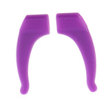10 Pairs Silicone Anti Slip Ear Grip Hooks Holder For Eyeglasses Purple