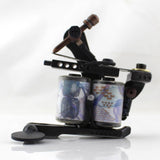 Carbon Steel 10 Coil Wraps Motor Tattoo Machine Gun For Liner Shader Black