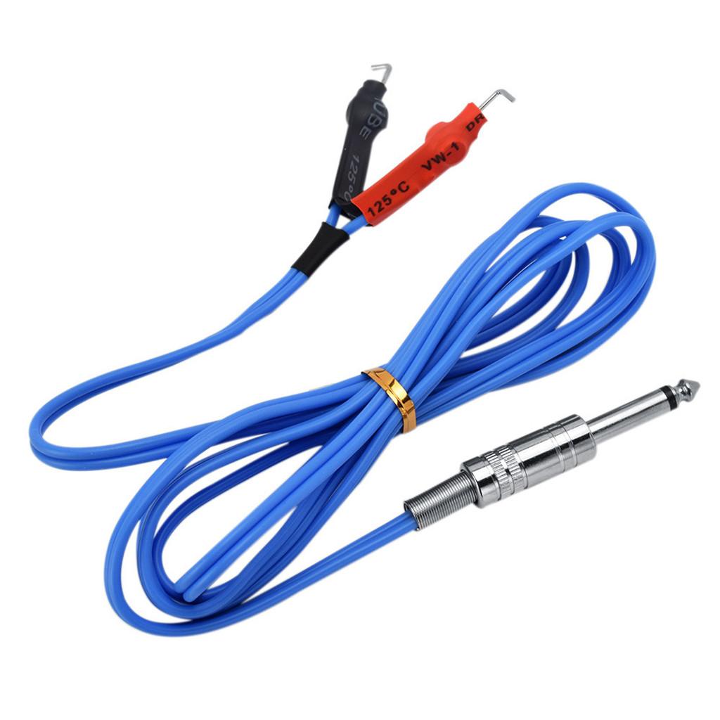 Tattoo Machine Power Supply Supper Flex Tattoo Clip Cord Cable Flexible Blue