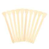 Max Lots 10 Pieces Professional Disposable Wooden Waxing Spatula Tongue Depressor Tattoo Wax Stick Medication Mixing Sticks