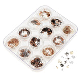 12x 3D Nail Art Metal Glitter Charms Sticker DIY Decorations Manicure Wheel 10#