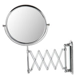 Max Adjustable 2 Way 1x/3x Magnifying Wall Mount Bathroom Shaving Makeup Mirror 3011