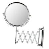 Max Adjustable 2 Way 1x/3x Magnifying Wall Mount Bathroom Shaving Makeup Mirror 3011