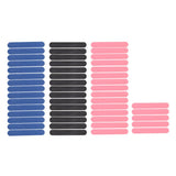 Pack of 50 Pro Mini Nail Art Sanding Salon Buffer Files Sandpaper UV Gel Polisher Manicure Tools Black/Pink/ Blue Double Sided
