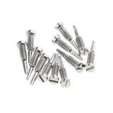 Max 500 Pieces Self Tapping Tiny Screws Watch Eyeglass Repair Kit 2.0x1.4x7.0mm