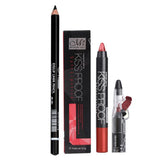 Max Long Lasting Waterproof Black Eyeliner Pencil+Lipstick Pen+Pencil Sharpener 04