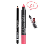 Max Long Lasting Waterproof Black Eyeliner Pencil+Lipstick Pen+Pencil Sharpener 04