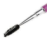 Max Rhinestones Eyebrow Eye Lash Curling Mascara Brush Applicator Wand Purple