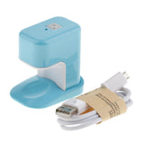 Max Mini 3W Single Finger LED Nail Lamp Pocket Acrylic UV Nail Polish Dryer USB Blue