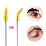 Max Natural Black 3D Curling Eyelash Makeup Mascara & 50 Disposable Applicator MZTZ0055