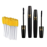 Max Natural Black 3D Curling Eyelash Makeup Mascara & 50 Disposable Applicator MZTZ0055