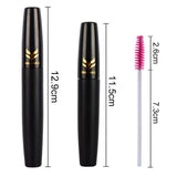 Max Natural Black 3D Curling Eyelash Makeup Mascara & 50 Disposable Applicator MZTZ0056
