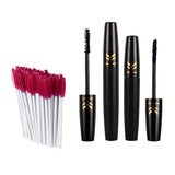 Max Natural Black 3D Curling Eyelash Makeup Mascara & 50 Disposable Applicator MZTZ0056