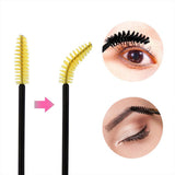 Max Natural Black 3D Curling Eyelash Makeup Mascara & 50 Disposable Applicator MZTZ0057
