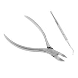 Max Stainless Steel Nail Toenails Lifter Thick Ingrown Clipper Corrector Tool Silver