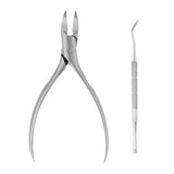 Max Stainless Steel Nail Toenails Lifter Thick Ingrown Clipper Corrector Tool Silver